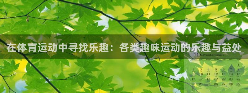 意昂5Kgame3注册：在体育运动中寻找乐趣：各类趣味运动的乐趣与益处
