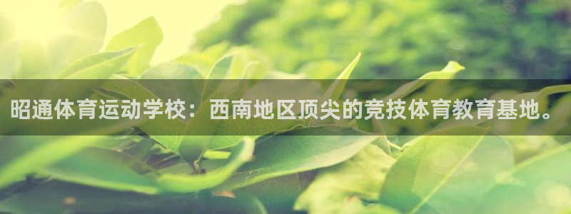 意昂5Kgame集团股票s：昭通体育运动学校：西南地区顶尖的竞技体育教育基地。