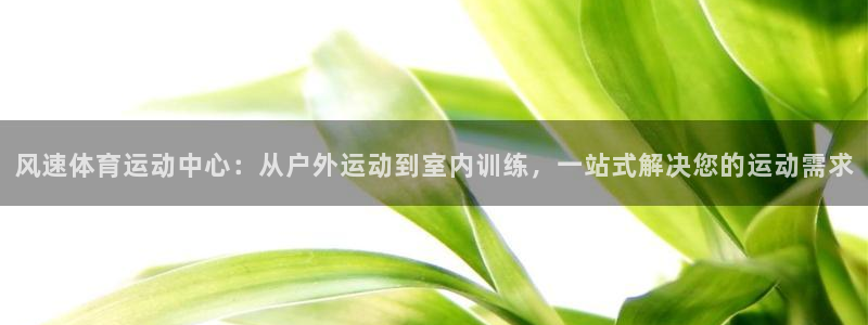 意昂5Kgame体育和杏耀是哪个公司的：风速体育运动中心：从户外运动到室内训练，一站式解决您的运动需求