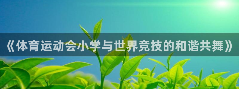 www.意昂5Kgame体育.com：《体育运动会小学与世界竞技的和谐共舞》